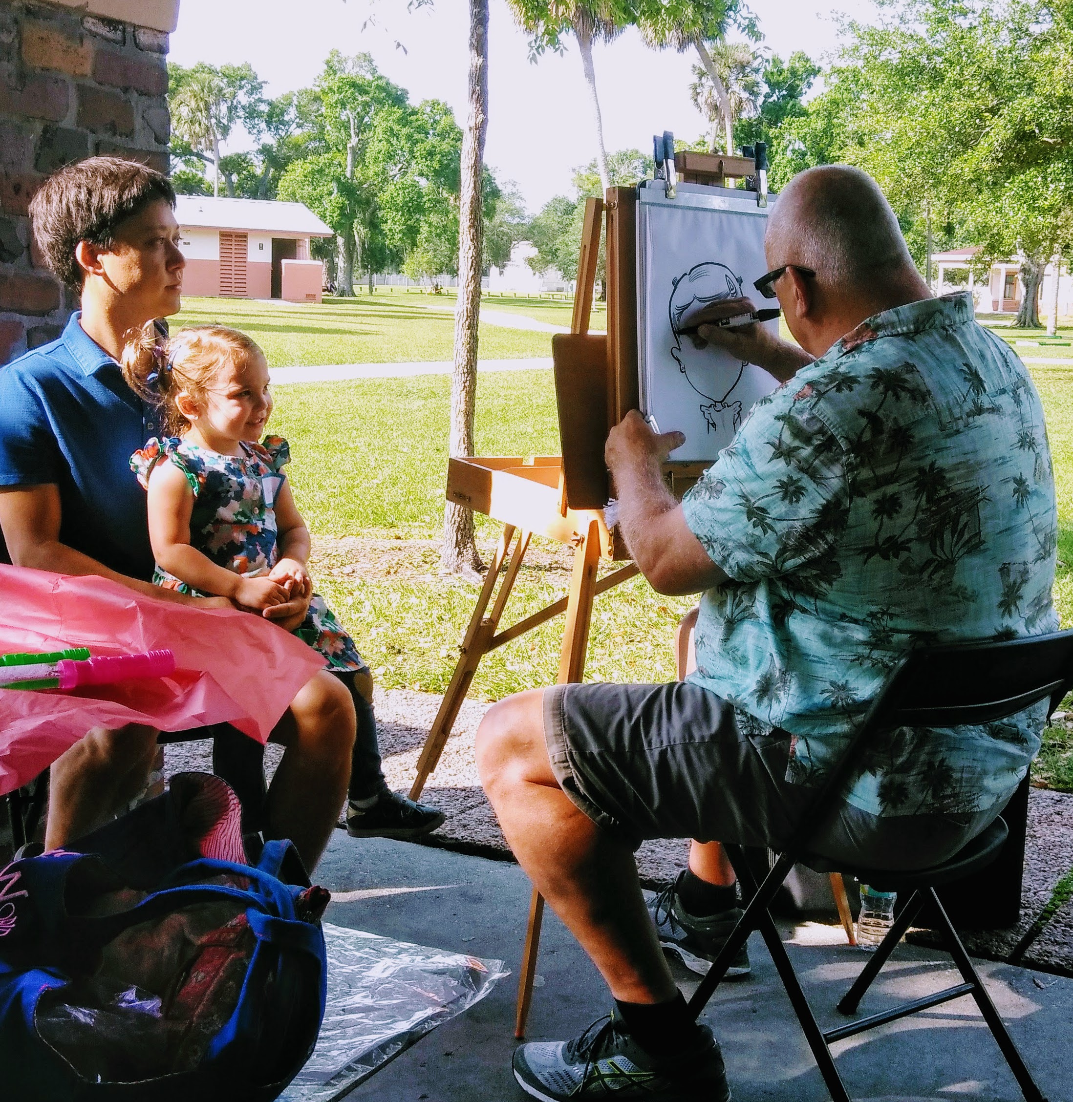 David Dad and little girl